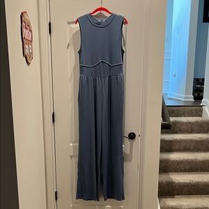 Cider Blue Sleeveless Jumpsuit